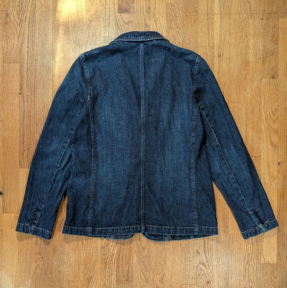 Jones New York Jeans Denim Structured Blazer Jacket | Size Large - Picture 6 of 7
